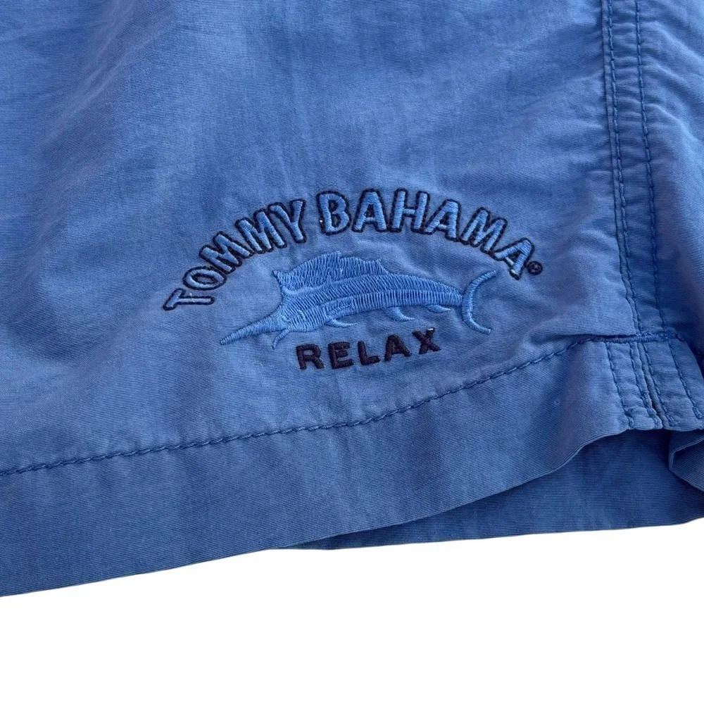 Tommy Bahama Relax Swim Trunks XL Blue Nylon Lined Board Shorts
